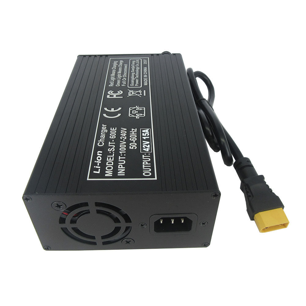 BAYADOU 42V 15A Li-ion Fast Charger 36V 37V 10S Lithium RV Golf Cart Energy Storage UPS Solar System Charger XT90 SB50 220V Input