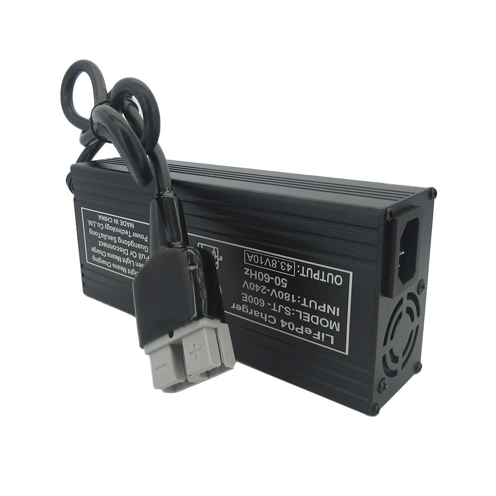 BAYADOU 43.8V 10A LiFePO4 Battery Fast Charger 12S 36V LFP RV Lithium Iron Phosphate Energy Storage RV Chargers SB50 XT90 220V Input 438W