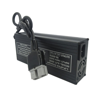 BAYADOU 43.8V 10A LiFePO4 Battery Fast Charger 12S 36V LFP RV Lithium Iron Phosphate Energy Storage RV Chargers SB50 XT90 220V Input 438W