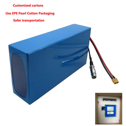 1000W 48V 20AH Ebike Lithium Battery Pack 48 Volt 13S Electric Bike Bicycle Scooter Li-ion 18650 Bateria Akku With PVC Case 54.6V 2A Charger