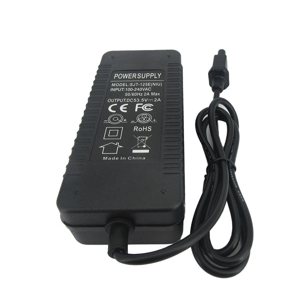 53.5V 2A Lithium ion Battery Charger for NIU KQI 2 / 3 Charger EU US UK AU Plug