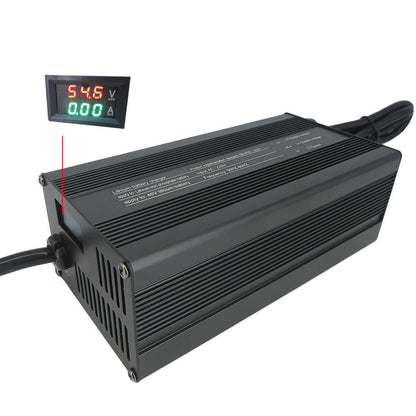 48V 10A Lithium Adjustable Current Battery Charger 13S 54.6V 3A 4A 5A 8A Li-ion electric bike scooter Motorcycle Fast Charger
