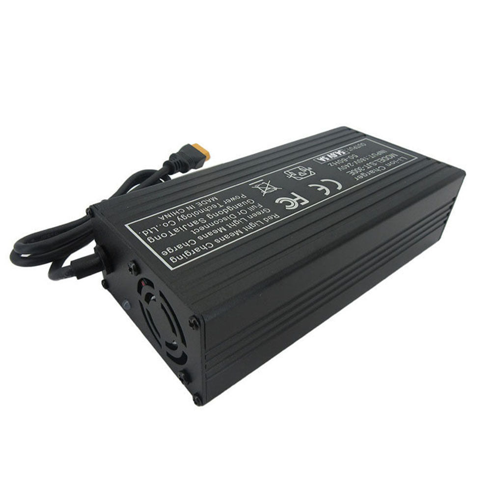 BAYADOU 54.6V 5A Battery Charger Universal Smart Charger for 48V E-Bike Electric Scooter 13S Lithium Battery Aluminum Case XT60 DC XLRM IEC C13