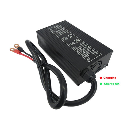 BAYADOU 54.75V 10A LiFePO4 Battery Fast Charger For 48V 15S Iron Phosphate Golf Cart Energy Storage Tricycle Solar Battery Smart Chargers 220V Input
