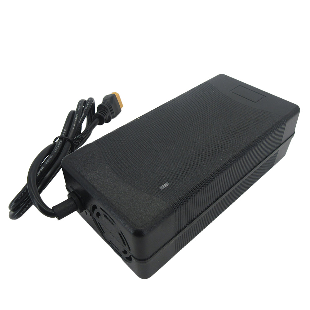 BAYADOU 58.4V 3A Lifepo4 Electric Bike Fast Charger 48V 16S 20AH Lithium Iron Phosphate Energy Storage Solar Battery Chargers with fan XT60 XT90 Connector