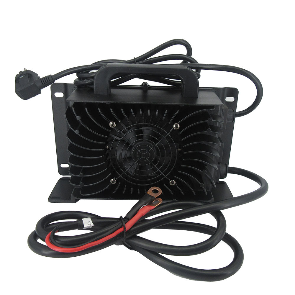 BAYADOU 1500W Waterproof 58.4V 25A LiFePO4 Charger for 48V 16S 200AH 100AH Lithium Iron Phosphate Photovoltaics Energy storage Golf Cart Smart Fast Chargers IP67
