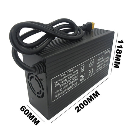 BAYADOU 58.8V 10A Li-ion Fast Charger 52V 51.8V 14S Lithium Ebike Tricycle RV Golf Cart Energy Storage UPS Solar System Charger XT90 SB50 220V Input