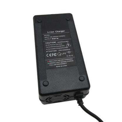 BAYADOU 51.8V 52V 3A Li-ion Fast Charger 14S 58.8V Lithium Electric Bike Scooter Battery Charger DC XLRM GX16 Connector With Fan