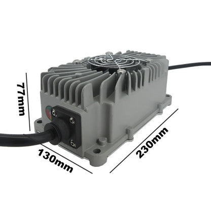 BAYADOU 600W Waterproof 14.6V 30A LiFePO4 Charger 4S 12V LFP Iron Phosphate Energy Storage RV Smart Fast Chargers Full sealed 110V / 220V Input