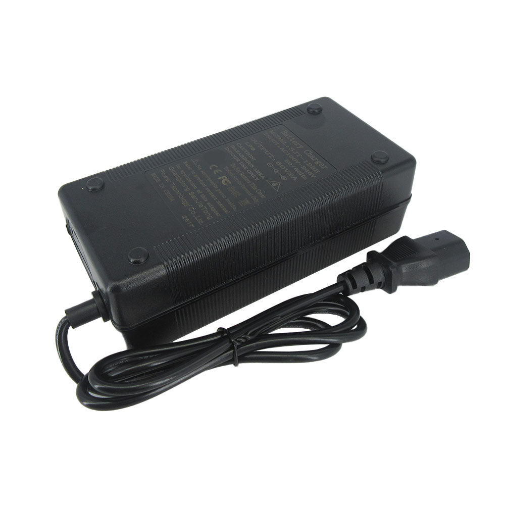 BAYADOU 60V 3A Lead Acid Charger 60 Volt 20AH Electric Bike Bicycle Scooter lead-acid Battery Fast Charger with Fan 72V Output IEC C13 Connector