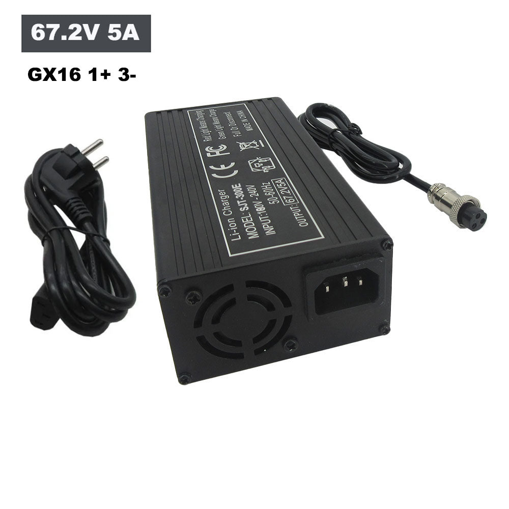 BAYADOU 67.2V 5A Battery Charger Universal Smart Charger for 60V E-Bike Electric Scooter 16S Lithium Battery