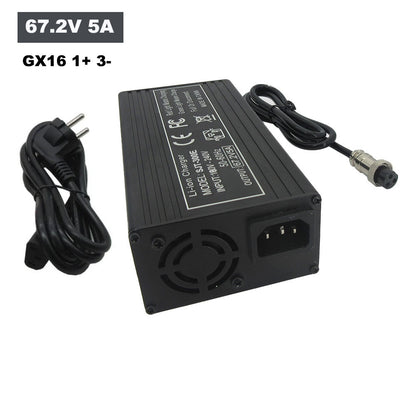 BAYADOU 67.2V 5A Battery Charger Universal Smart Charger for 60V E-Bike Electric Scooter 16S Lithium Battery