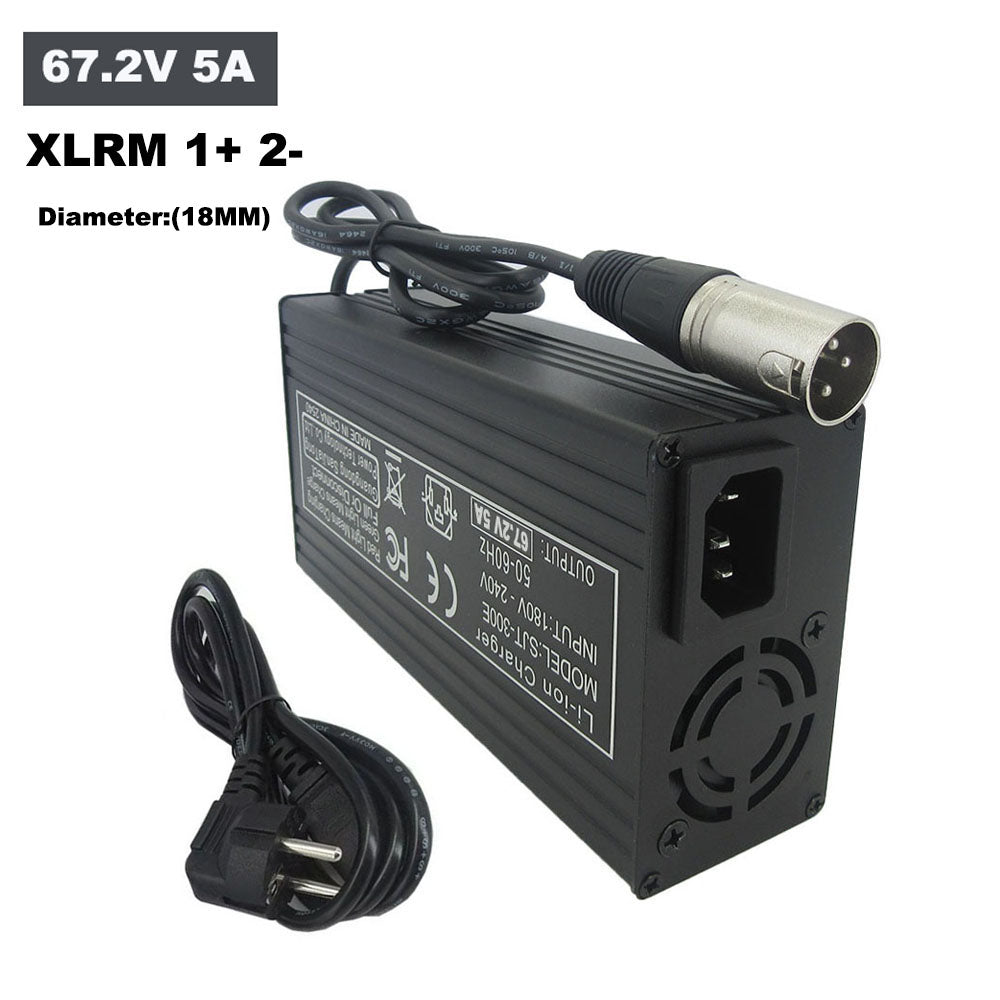 BAYADOU 67.2V 5A Battery Charger Universal Smart Charger for 60V E-Bike Electric Scooter 16S Lithium Battery