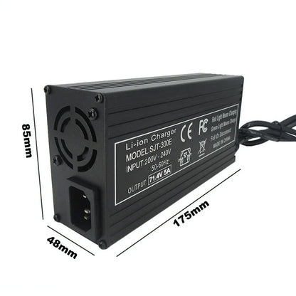 BAYADOU 71.4V 5A Battery Charger Universal Smart Charger for 61.2V 62.9V E-Bike Electric Scooter 17S Lithium Battery