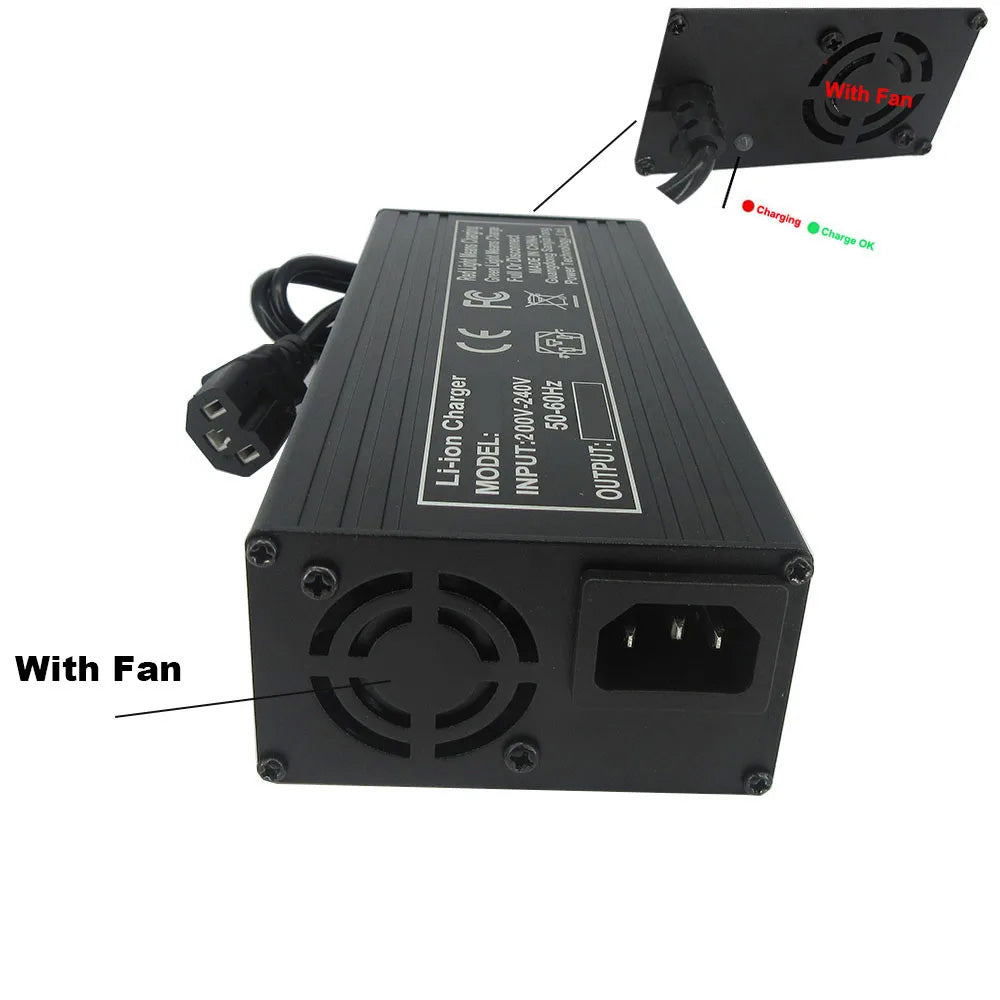 BAYADOU 71.4V 5A Battery Charger Universal Smart Charger for 61.2V 62.9V E-Bike Electric Scooter 17S Lithium Battery
