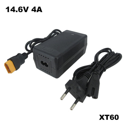 14.6V 4A Lifepo4 Lithium Iron Phosphate Battery Charger For 12.8V 4S Solar Electric tool LED Light Fast Charger Alligator Clip XT60 Connector