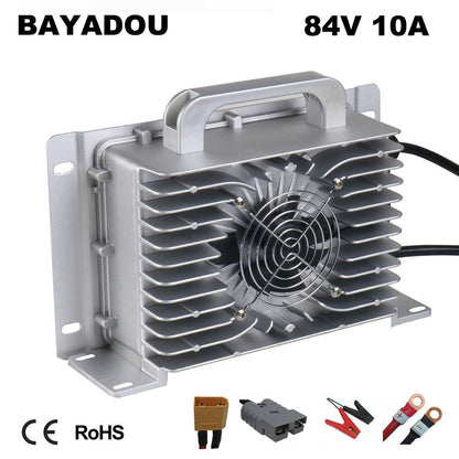 BAYADOU 900W Waterproof 84V 10A Li-ion Charger 72V 20S Lithium Ebike Motorcycle Energy Storage Battery Smart Fast Chargers Full sealed XT60 XT90