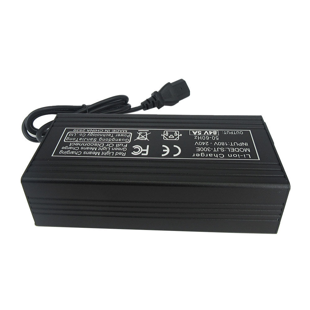 BAYADOU 84V 5A Li-ion 20S Ebike Scooter Battery Fast Charger 72V 5A Lithium RV Golf Cart Forklift Charger XT60 3PIN 180-240V AC Input
