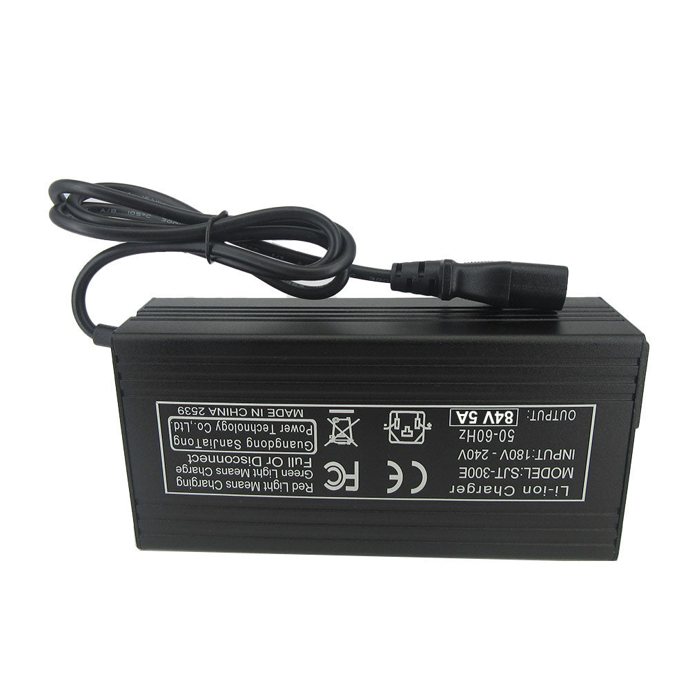 BAYADOU 84V 5A Li-ion 20S Ebike Scooter Battery Fast Charger 72V 5A Lithium RV Golf Cart Forklift Charger XT60 3PIN 180-240V AC Input