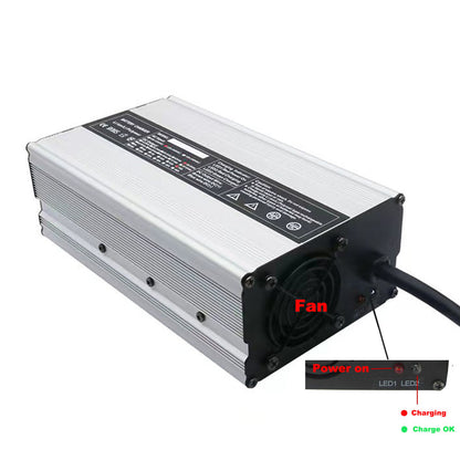 BAYADOU 900W 36V 20A LiFePO4 Battery Fast Charger 12S 43.8V 36 Volt Golf Cart Sightseeing Car UPS RV Forklift LFP Charger