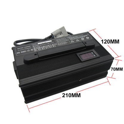BAYADOU 900W 58.4V 15A LiFePO4 Battery Fast Charger 16S 48V 51.2V LFP Iron Phosphate Golf Cart Forklift RV Energy Storage Charger Copper Nose