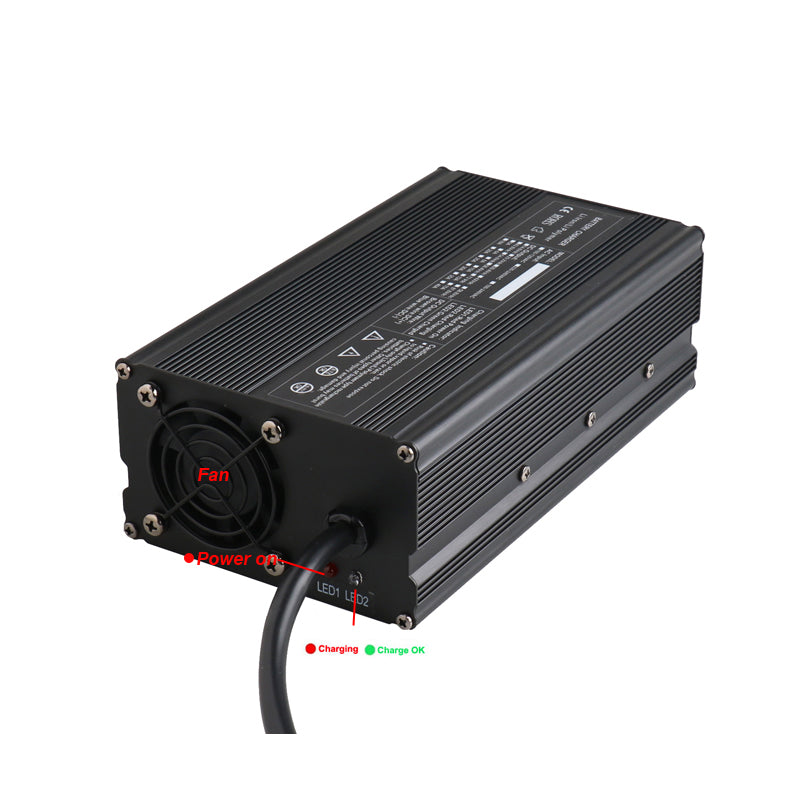 BAYADOU 900W 12.6V 30A Li-ion Fast Charger 10.8V 11.1V 12V 3S Lithium Energy Storage RV UPS Solar System Battery Chargers real capacity