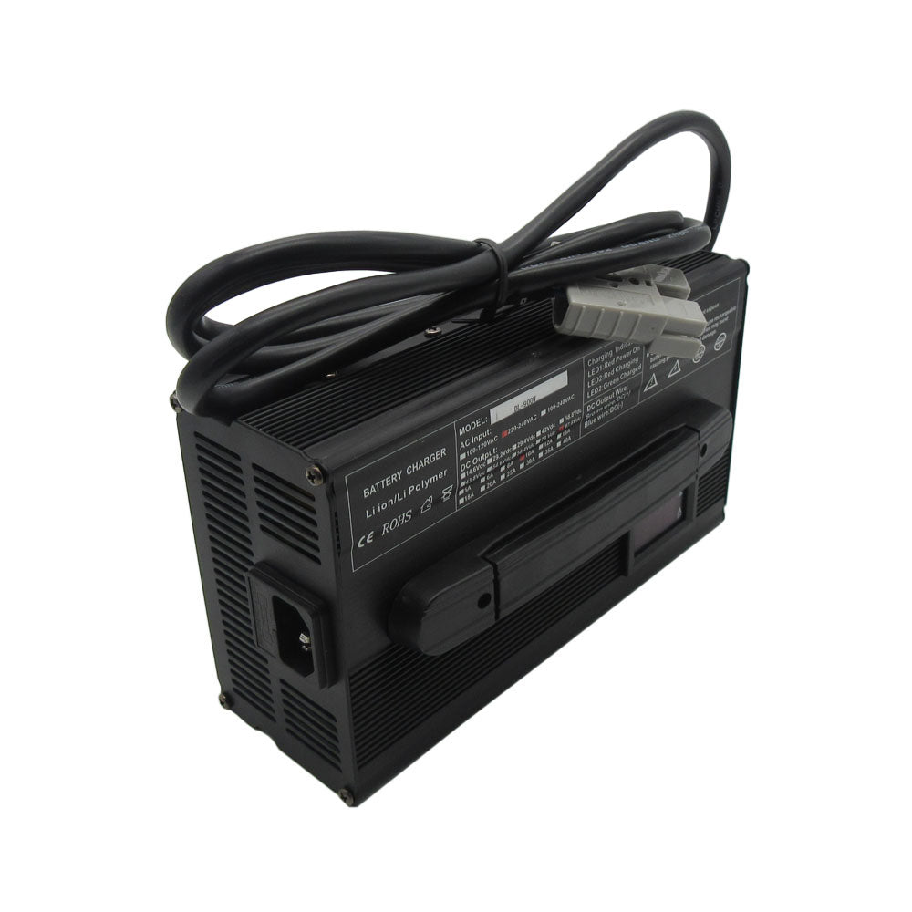 BAYADOU 900W 58.4V 15A LiFePO4 Battery Fast Charger 16S 48V 51.2V LFP Iron Phosphate Golf Cart Forklift RV Energy Storage Charger Copper Nose