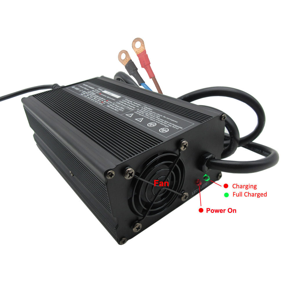 BAYADOU 900W 12.6V 30A Li-ion Fast Charger 10.8V 11.1V 12V 3S Lithium Energy Storage RV UPS Solar System Battery Chargers real capacity