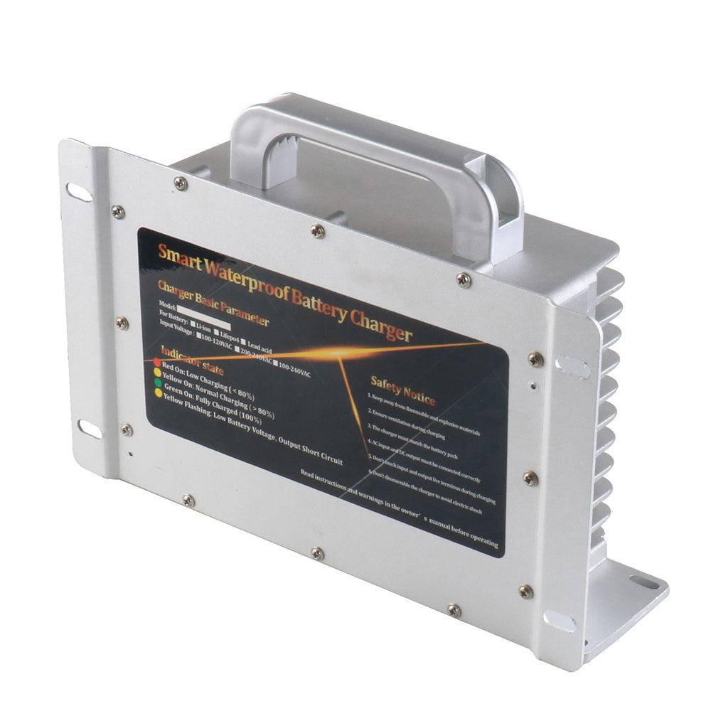 BAYADOU 1200W Waterproof 14.6V 40A LiFePO4 Charger 12V LFP Iron Phosphate energy storage Boat battery Smart Fast Chargers IP67 Full sealed