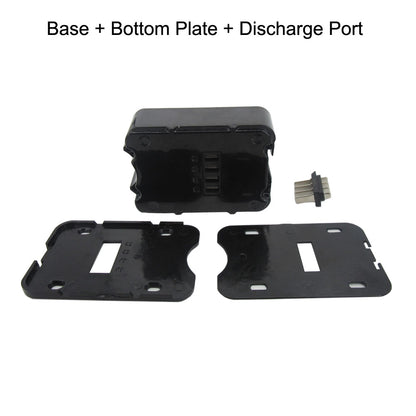 24V 36V 48V Ebike Bicycle Battery Box Case Cover Empty Silver Fish Aluminum Housing Accessories Bottom Discharge Black Color