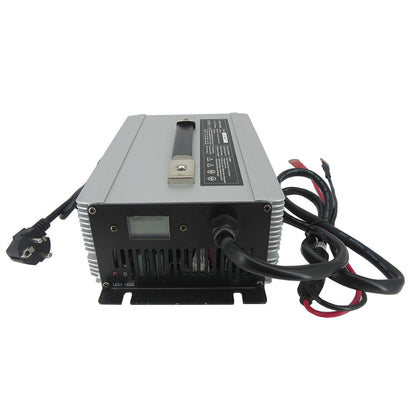 58.4V 30A LiFePO4 Battery Fast Charger 16S 48V 51.2V LFP Iron Phosphate Golf Cart Forklift RV Energy Storage Charger 2000W Powerful 110V / 220V AC Input