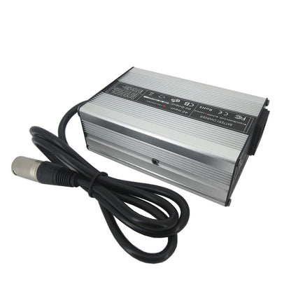 24 Volt 5A Lead Acid Fast Charger 24V 28.8V RV Golf Cart 20AH 30AH Electric Wheelchair Bike Battery Charger Aluminum Case XLRM 1+ 2- IEC C13