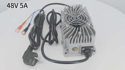 Waterproof 48V 5A 10A Lead Acid Ebike Battery Fast Charger 48 Volt 58.8V Electric Bike Bicycle Smart Chargers
