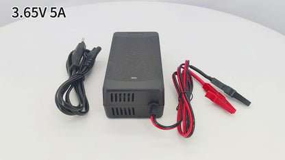 BAYADOU 3.2V 3.3V 5A Lifepo4 Charger 1S 3.65V 3.65 Volt 30AH 40AH LFP Energy Storage Solar Iron Phosphate RV Battery Cell Smart Chargers with Fan